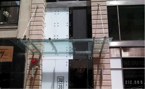 glass canopy