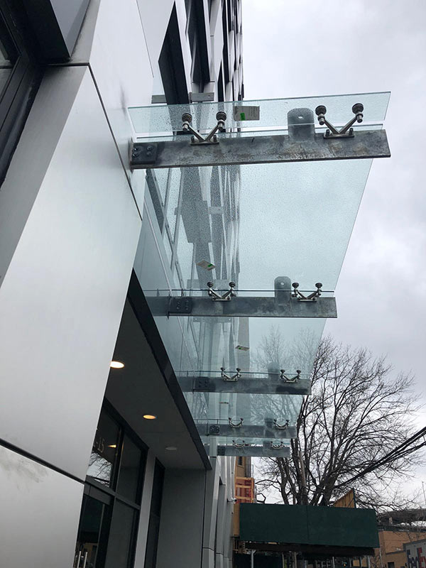  Glass  Canopy  Installation Design  Manufacturing NYC NY NJ