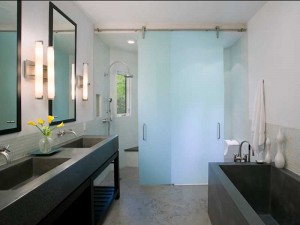 glass sliding shower doors installation in NYC