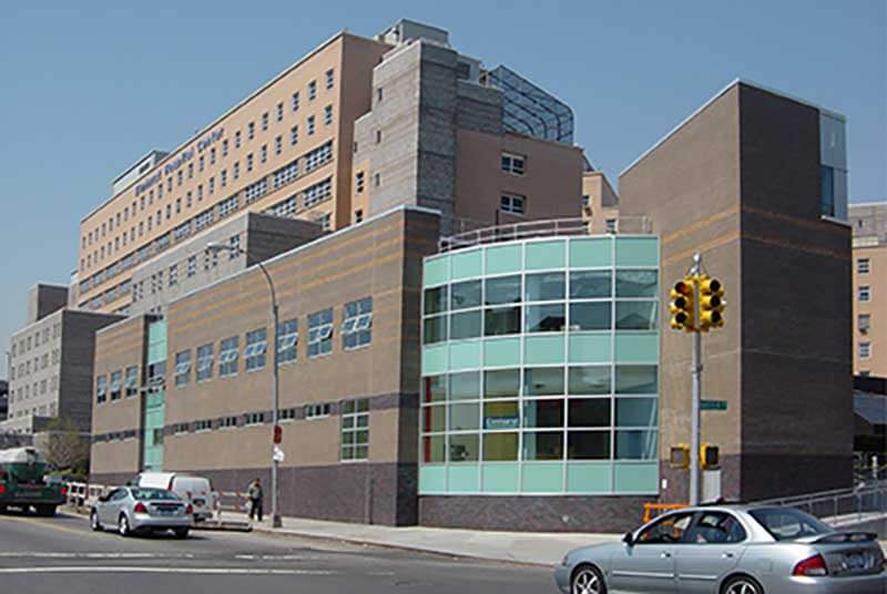 elmhurst hospital curtainwall windows doors