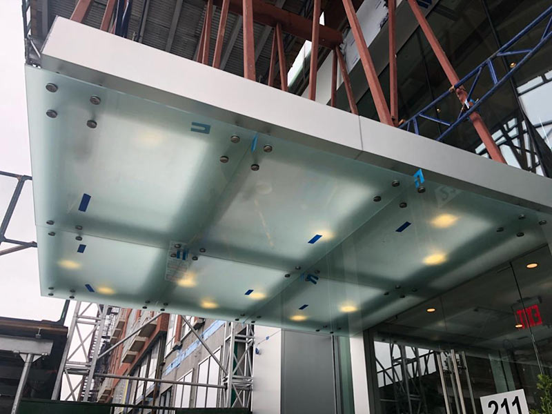 Glass Canopy  Installation Design  Manufacturing NYC NY NJ