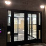 Black Aluminum Door Design and Installation in New York City