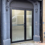 Metal Black Door Installation